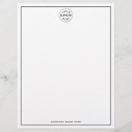 Company Name Logo Professional Business Letterhead Brevhuvud