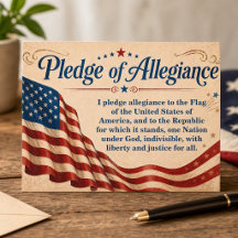 Company Name Pledge of Allegiance American Flag