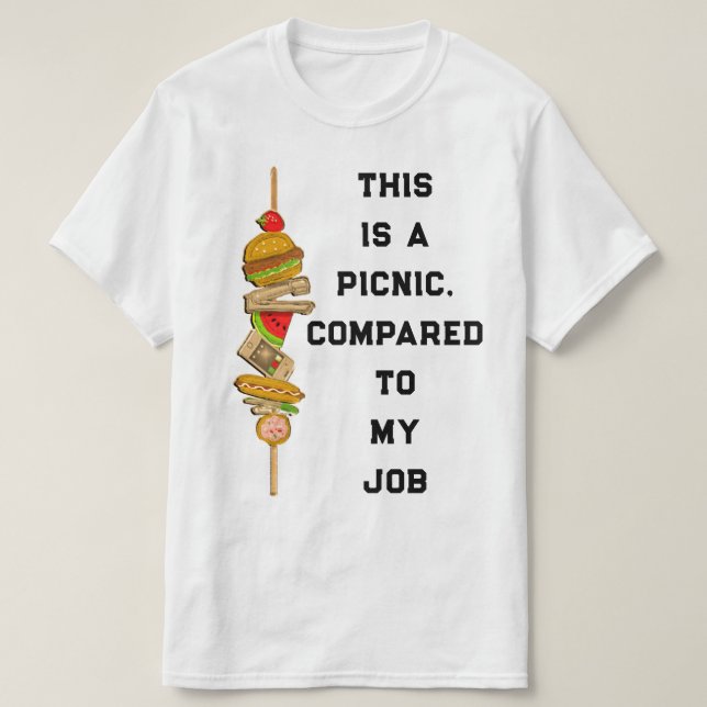 Company Picnic Office Party T Shirt (Design framsida)