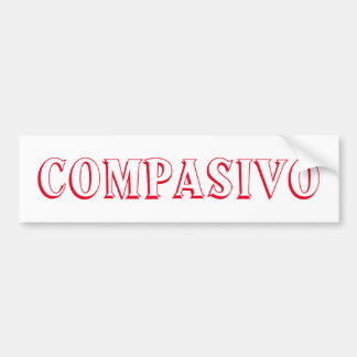 COMPASIVO Bumper Sticker Bildekal