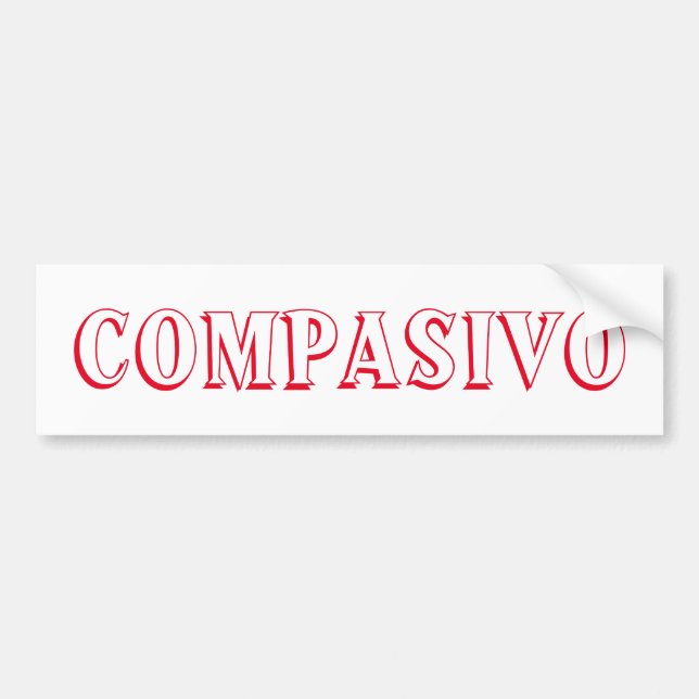 COMPASIVO Bumper Sticker Bildekal (Framsidan)