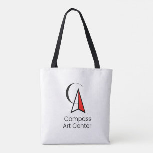 Compass Art Center Tote Tygkasse
