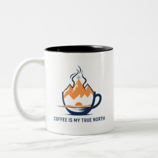 Compass Coffee – Riktiga Norr Äventyr Två-Tonad Mugg