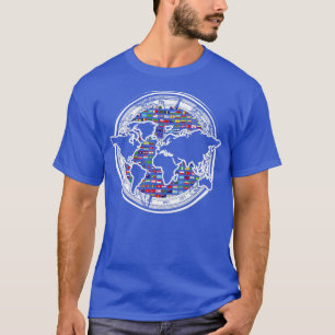 Compass Internationell TravelWorld Map World F T Shirt