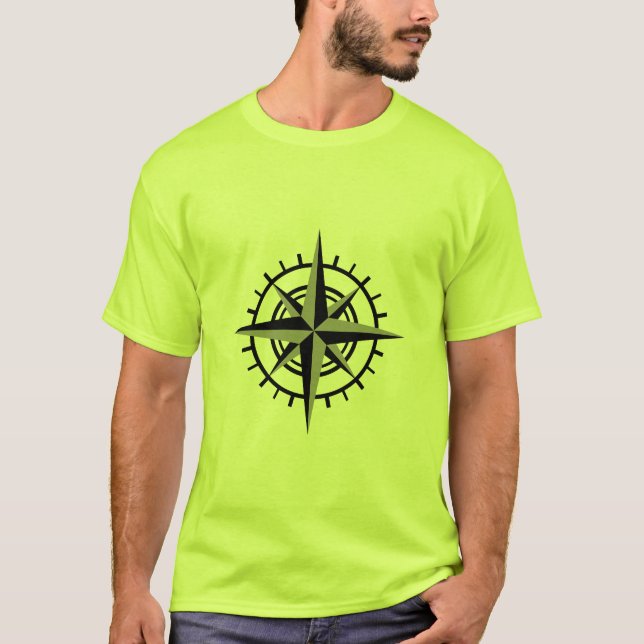 Compass manar-shirt-gult t shirt (Framsida)