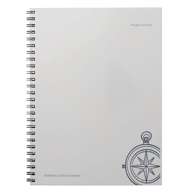Compass/ Midnight Cartographer/Photo Notebook Anteckningsbok (Framsidan)