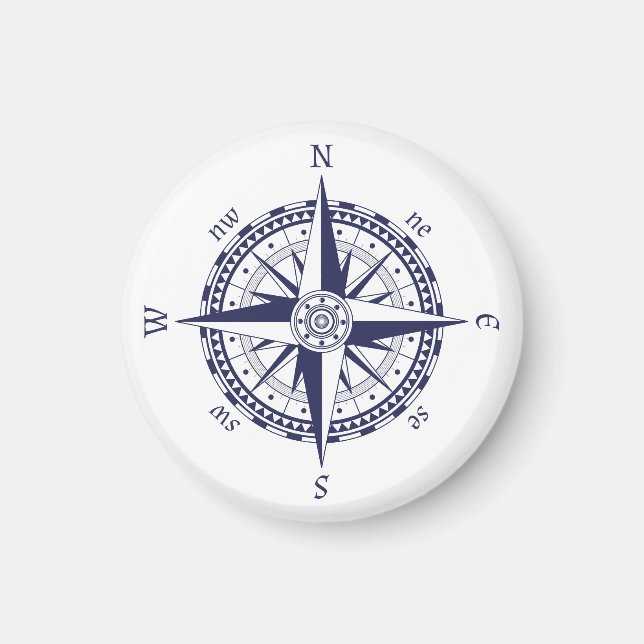 Compass Ro Blue Rand Magnet (Framsidan)