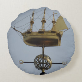 Compass Ro Calyon Round Pillow Rund Kudde