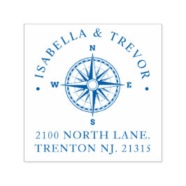Compass Ro Nautical | RETURADRESS Självfärgande Stämpel