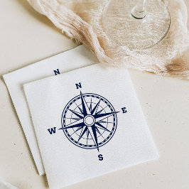 Compass Ro Nautical Stil Pappersservett