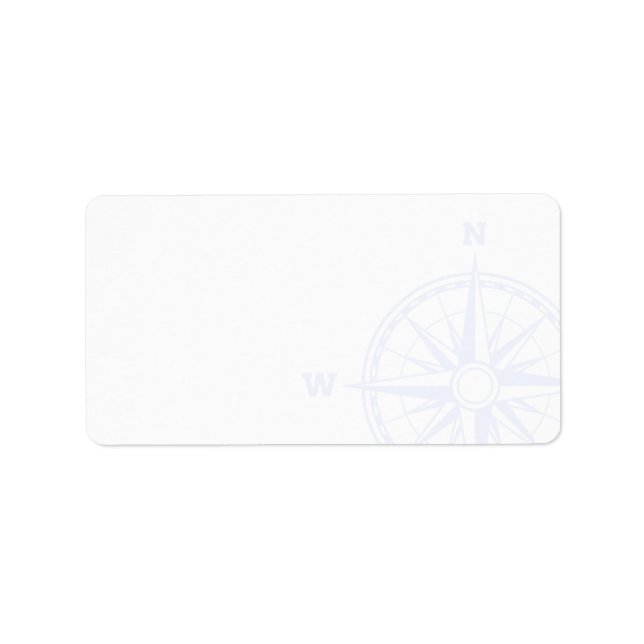 Compass Ro Nautical Thated | Tom Adress Adressetikett (Framsidan)