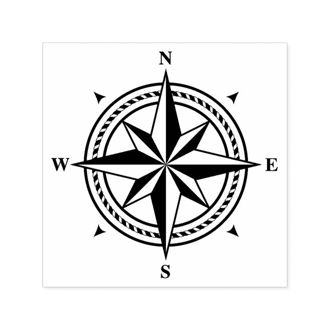 Compass ro självfärgande stämpel (Design)