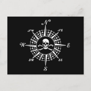 Compass Ro Skull 1 Vykort