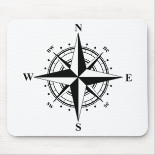 Compass Ro - svartvitt Musmatta