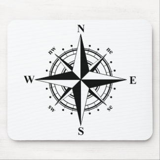 Compass Ro - svartvitt Musmatta