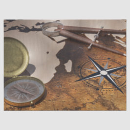 Compass Vintage resor avoupage-papper för utfärdan