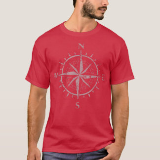 Compass Wandering Travel Nomad Vacation Sailing Gi T Shirt