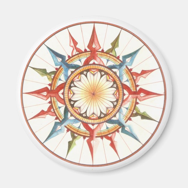 compass wind rose magnet (Framsidan)
