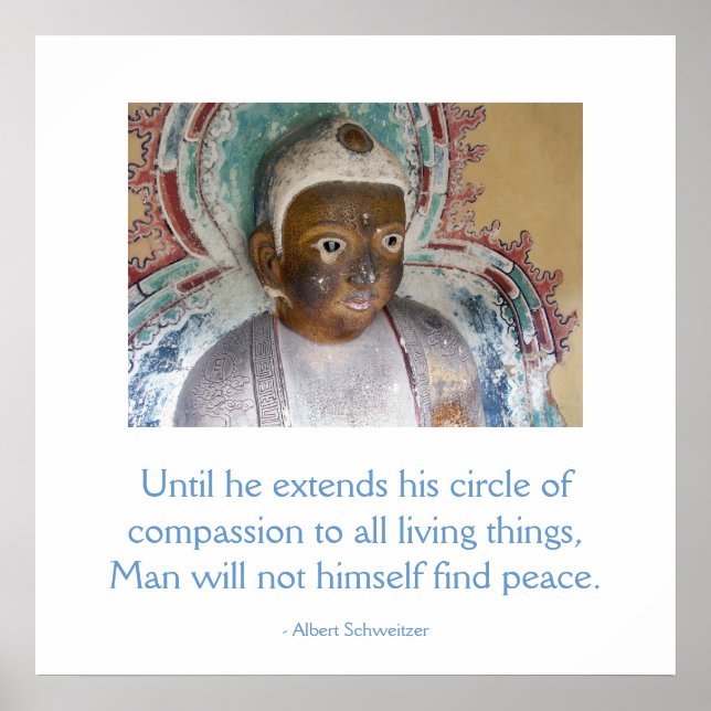 Compassion for Animals Buddha Poster (Framsidan)