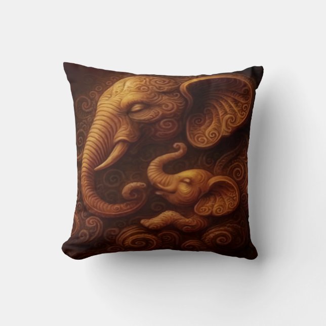 Compassionate Elephants  Kudde (Framsida)