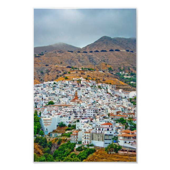 Competa Costa Del Sol Andalucia Spanien Fototryck (Framsidan)