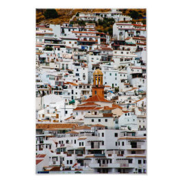 Competa Costa Del Sol Andalucia Spanien Fototryck