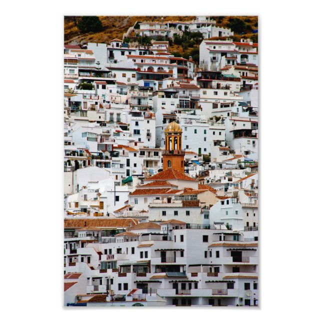 Competa Costa Del Sol Andalucia Spanien Fototryck (Framsidan)