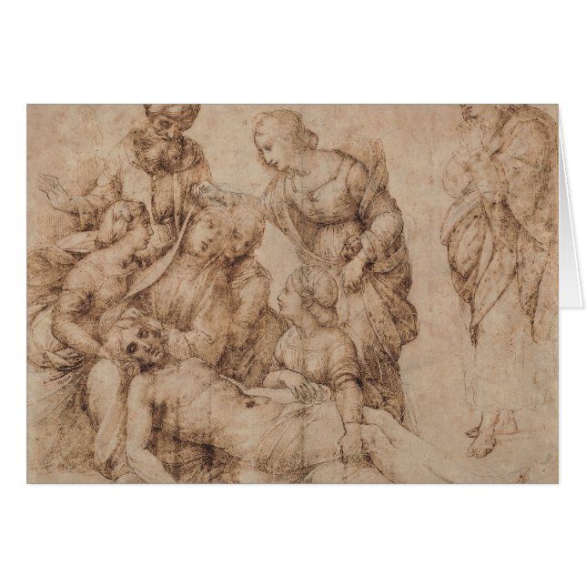 compianto del cristo av Raffaello Sanzio da Urbino OBS Kort (Framsidan Horizontal)