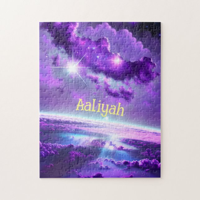 Complete Fantasy Violet Lila Dazzling Universe Pussel (Vertikal)