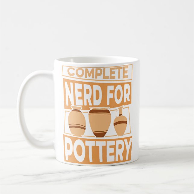 Complete Nerd For Pottery Pottery Pro Wheel Hobby  Kaffemugg (Vänster)