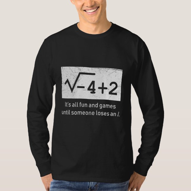 Complex numbers math t shirt (Framsida)