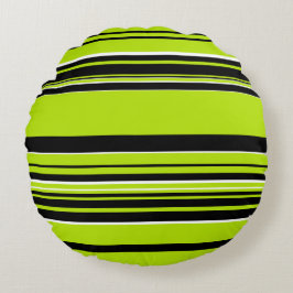 Complex Rand - Lime Green Rund Kudde