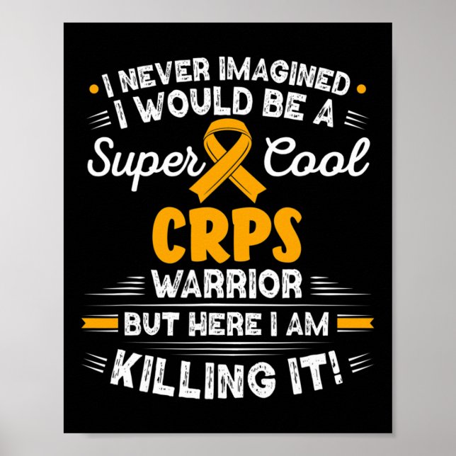 Complex Regional Pain Syndrome Coola Crps Warrior  Poster (Framsidan)