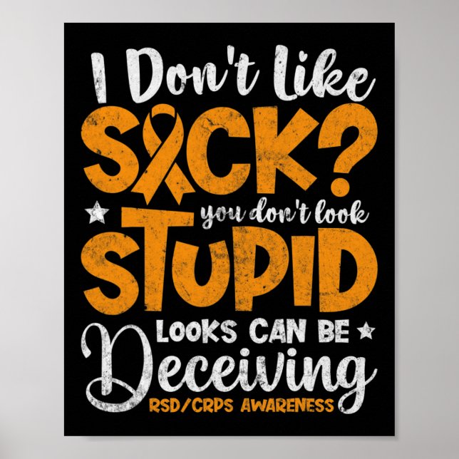 Complex Regional Pain Syndrome Crps Warrior Awaren Poster (Framsidan)