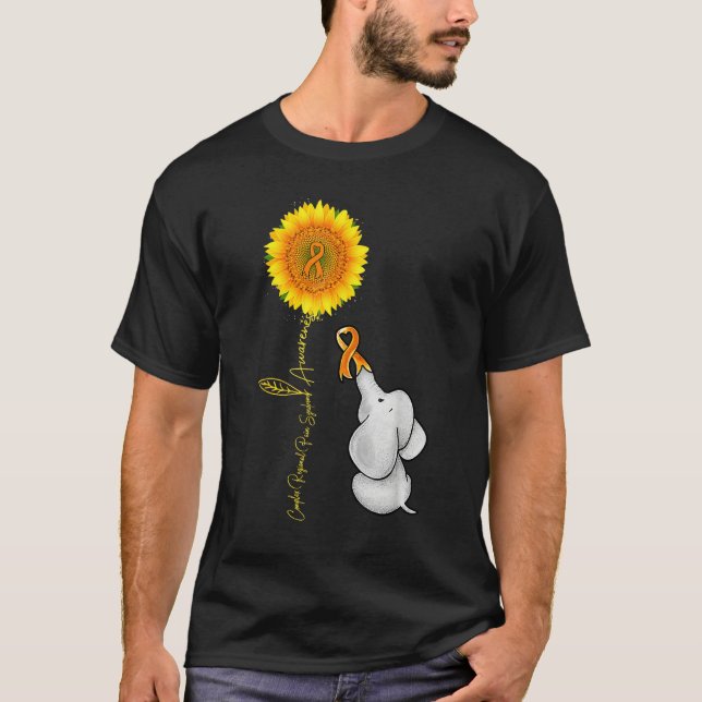 Complex Regional Pain Syndrome Sunflower Baby Elep T Shirt (Framsida)