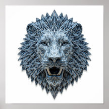 Complex Royal Symbolism: Regal Lion Head
