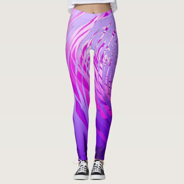 Complex Spiral Lila - Leggings (Framsida)