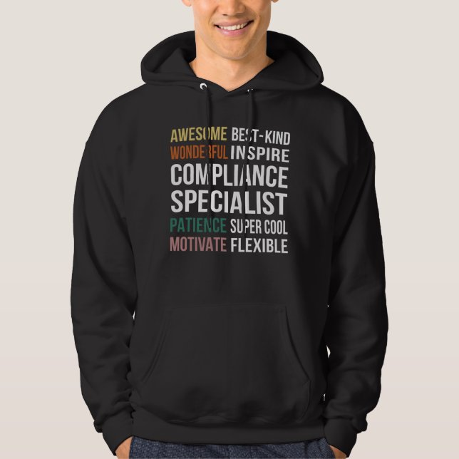 Compliance Specialist  Appreciation Hoodie (Framsida)