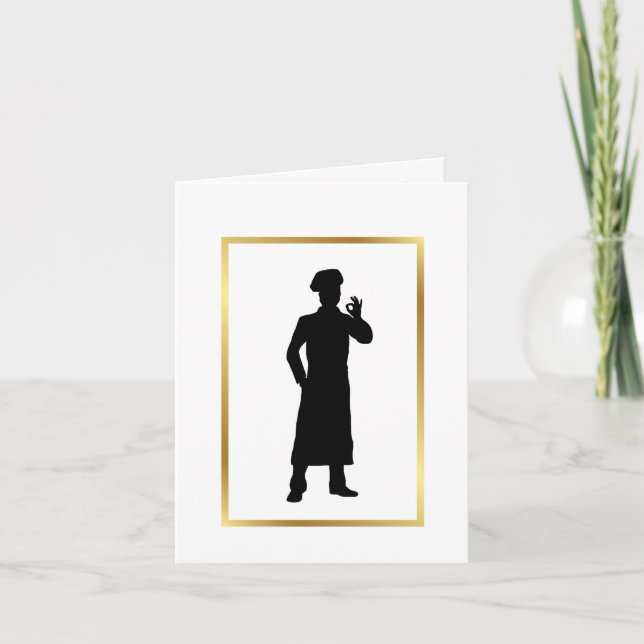 Compliment Baker eller Chef Greeting Card Kort (Framsida)