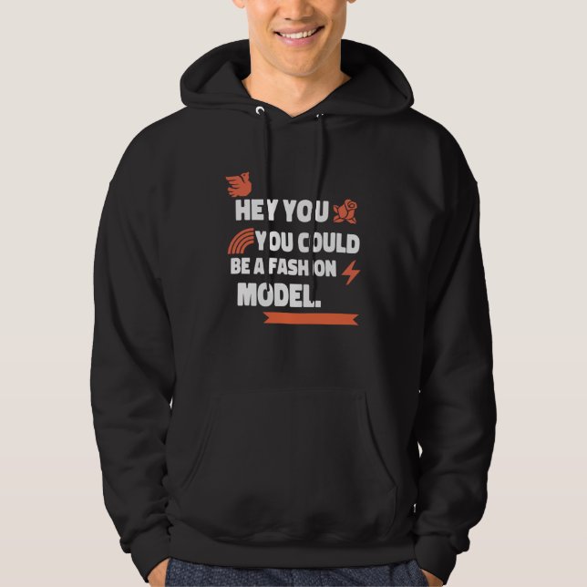 Compliment You Could Model Amazing LGBTQ Spreading Hoodie (Framsida)