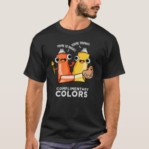 Complimentary Färg Funny Paint Pun Mörk BG T Shirt