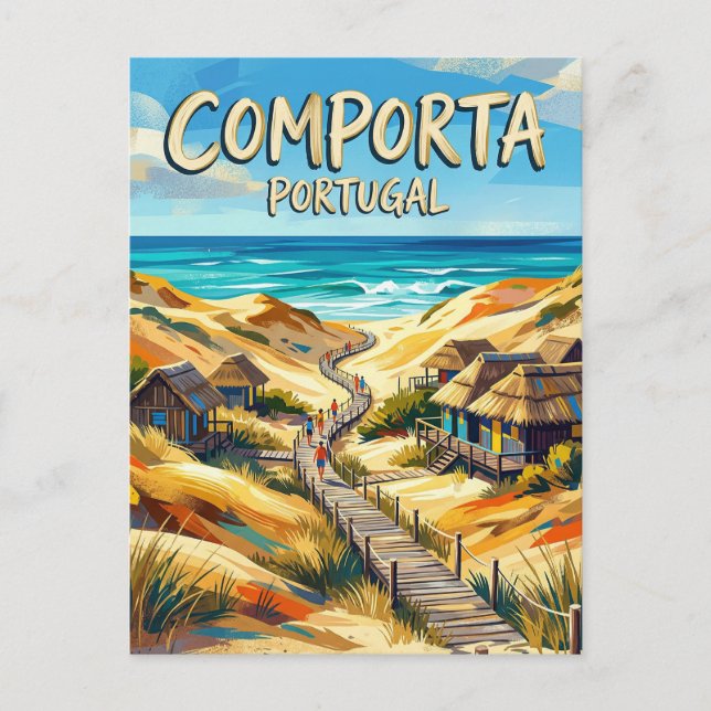 Comporta Portugal Vykort (Framsida)