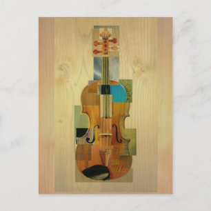 Composed Violin Vykort