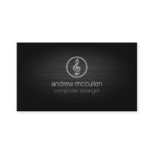 Composer Arranger Treble Clef Icon Brushed Metall