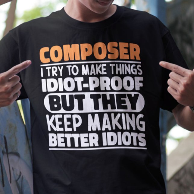 Composer jag försöker göra Sak Roliga meningar T Shirt (Skapare uppladdad)
