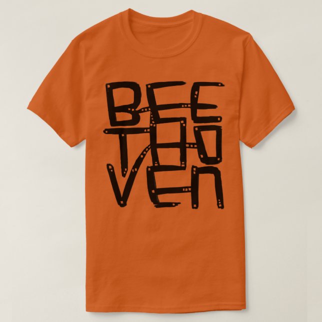 Composer Ludwig van Beethoven T Shirt (Design framsida)