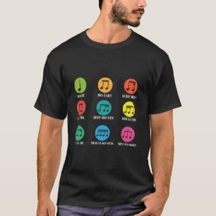 Composers Al Music Musik noter T Shirt