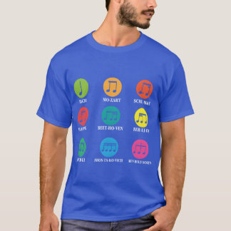 Composers Classical Music Musik noter T Shirt