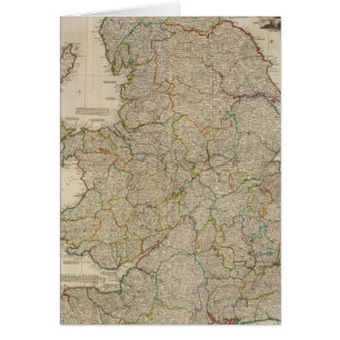 Composite England, Wales Hälsningskort