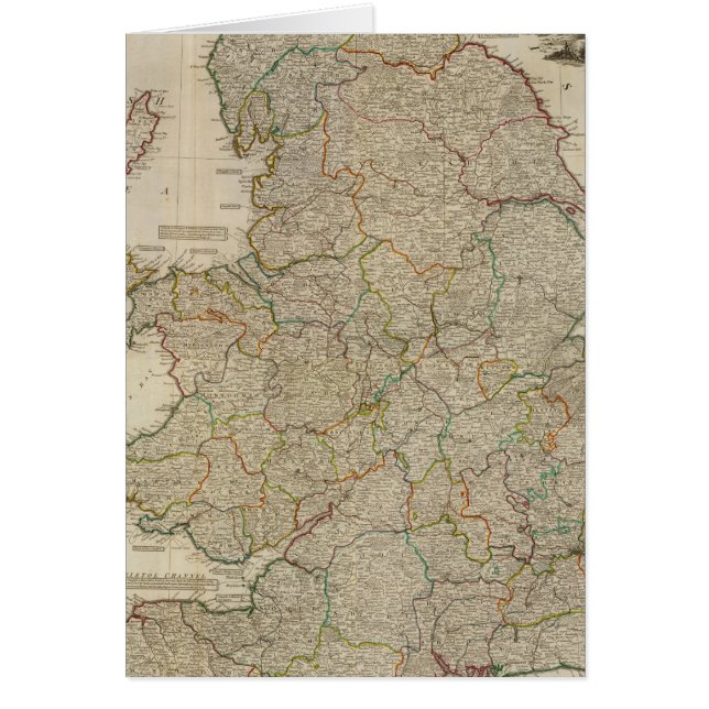 Composite England, Wales Hälsningskort (Framsidan)